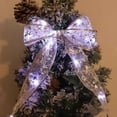 thumbnail image 1 of ZZkhGO LED Ribbon Christmas Lights, Battery Operated Bow String Lights, DIY Lace Holiday Tree Ornaments for Indoor Outdoor, 1 of 2