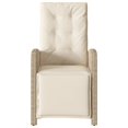 thumbnail image 2 of vidaXL Chaise de Jardin Inclinable d'Extérieur avec Repose-Pieds - Rotin Poly Beige, 2 of 5