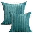 thumbnail image 1 of MesaSe Home Textile 20” X 20” Modern Contemporary Transitional Navy Blue Striped Polyester Throw Pillow ( 2 Count) Home Decoration Suitable for Living Room and Bedroom, 1 of 10