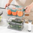 thumbnail image 4 of 2-Piece Vacuum Food Saver Set, BPA-Free Storage Jars with Hand Pump for Refrigerator or Pantry, 4 of 6