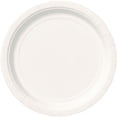 thumbnail image 1 of Assiettes plates rondes blanches de 23 cm (9 po) de Unique Industries, paquet de 20, 1 of 5
