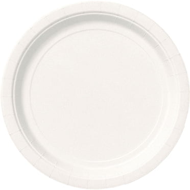 Unique Industries' White Round 9" Dinner Plates, 20ct