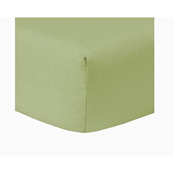 Eyelet Home Decor Sage, Queen Size 15 Inch Deep Pocket 1PC Fitted Sheet Only, Egyptian Cotton 800 Thread Count