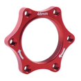 thumbnail image 2 of Base Adaptateur de Bride de Disque de Rotor en Alliage d'Aluminium pour Moyeu Avant/arrière Fileté de Vélo Rouge 48 mm, 2 of 7