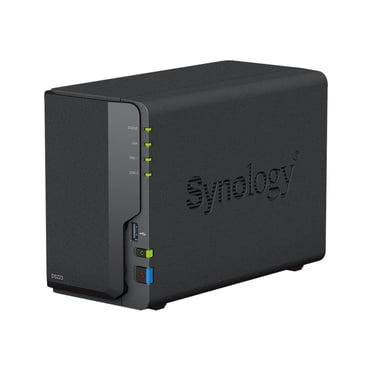 Synology Disk Station DS223 - Serveur NAS - 2 Baies - SATA 6 Gb/s - RAID RAID 0, 1, JBOD - RAM 2 Go - Ethernet Gigabit - Prise en Charge Icsi