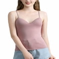 thumbnail image 1 of Women‘s Solid Color Slim Deep V-neck Cropped Top Summer Base Camisole Can Be Worn Outside, 1 of 3