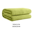 thumbnail image 3 of Solid Color Double Sided Flannel Blanket for All Seasons - Soft Lightweight Breathable Office Nap and Summer Conditioning - Versatile Home Camping Sofa Decor, 3 of 8