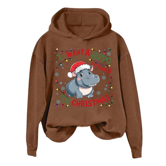 Lady I Want To Do A Hippo With A Hoodie All The