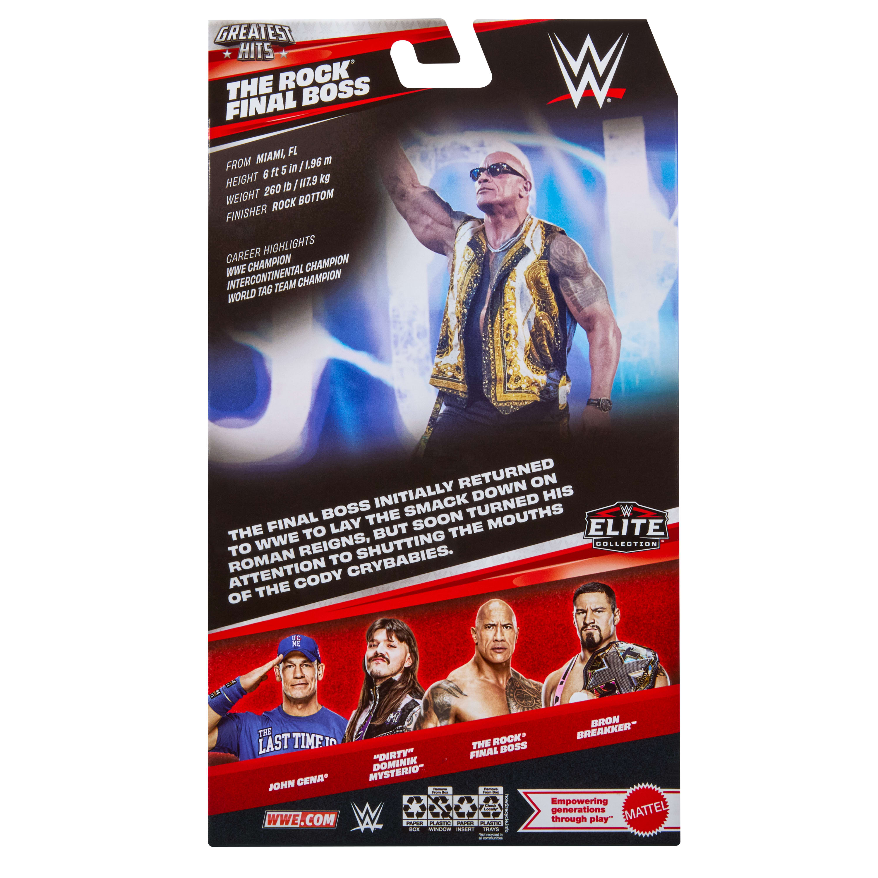 WWE Elite Collection Greatest Hits The Rock Final Boss Action Figure
