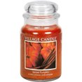thumbnail image 4 of Village Candle Grande Bougie Parfumée en Pot d'Apothicaire, Citrouille Épicée, Orange, 21 Onces, 4 of 7