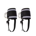 thumbnail image 3 of Lipstore 2 Pieces Ankle Straps for Cable Machine Ankle Cuff Lower Body Exercises Kickback Grey, 3 of 7