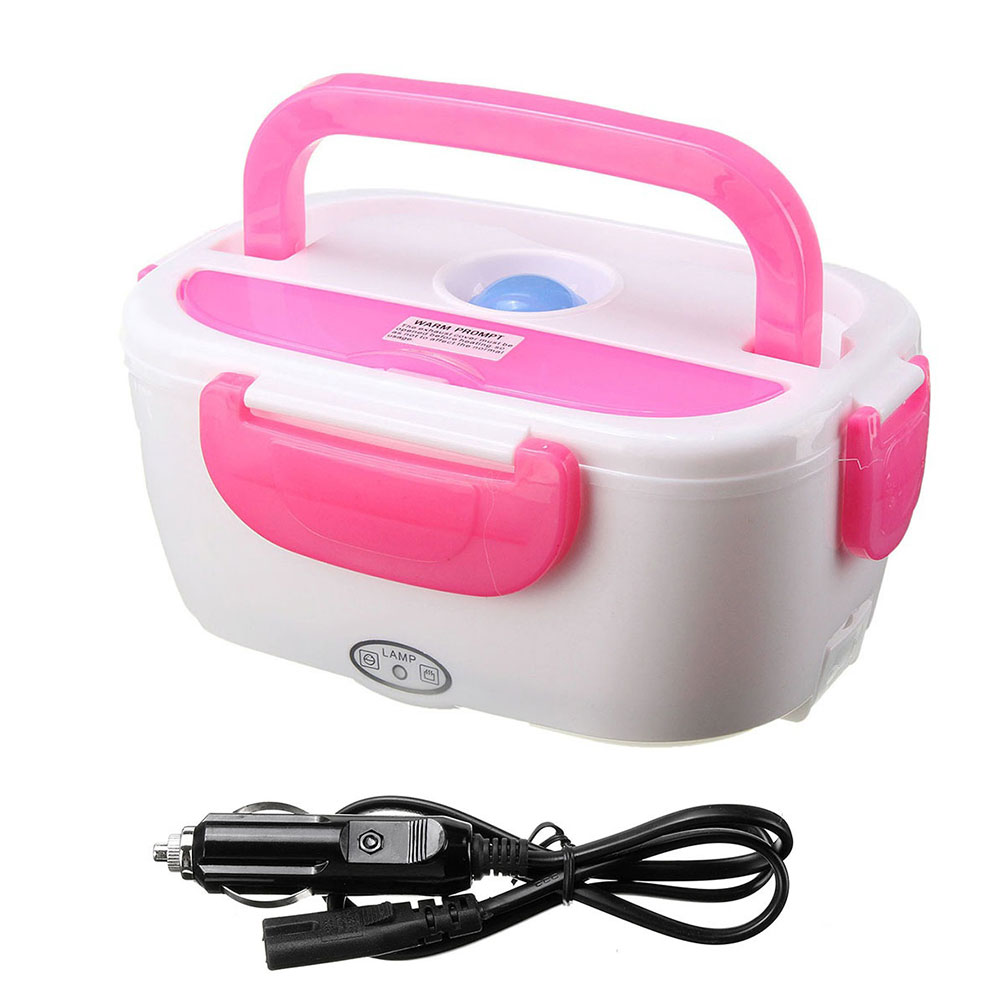 HEVIRGO Chauffage Électrique Portable Boîte à Lunch Prise Voiture Conteneur de Stockage Alimentaire Bento Réchauffeur