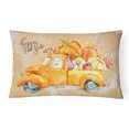 thumbnail image 1 of Carolines Treasures CK2641PW1216 Automne Récolte Blanc Collie Toile Tissu Coussin Décoratif, 1 of 3