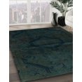 thumbnail image 2 of Ahgly Company Indoor Rectangle Abstract Dark Slate Gray Green Oriental Area Rugs, 3' x 5', 2 of 6
