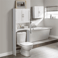 thumbnail image 4 of Yaheetech Over-the-Toilet Bathroom Cabinet with Adjustable Shelf, White, 4 of 10