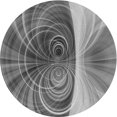 thumbnail image 1 of Ahgly Company Tapis d'Intérieur Ronds Transitionnels Gris Gray Lavables à la Machine, 7 Pieds Rond, 1 of 7