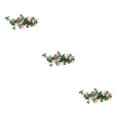 thumbnail image 2 of stanreset 1/2/3/5 Artificial Flower Plant Fake Vine Roses Simulation Rose Self-Assembly Party Balcony Garden Restaurant Living Room Garland Pink 3PCS, 2 of 6