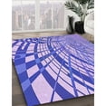 thumbnail image 3 of Ahgly Tapis d'Intérieur Lavable en Machine Carré Transitionnel Mauve Violet, 3 Pieds Carré, 3 of 7