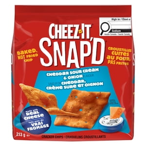 Cheez-It SNAP’d* Cheddar Sour Cream and Onion Flavour Crackers 213 g