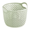 thumbnail image 1 of Plastic Storage Basket,Small Storage Basket Imitation Rattan Desktop Storage Basket Plastic Storage Basket Indoor Storage Basket Toiletries Storage Basket Large Storage Baskets, 1 of 7