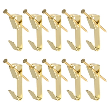 Unique Bargains Picture Hangers w Nails - Photo Frame Hanging Hooks Kit for Wall Mounting - Holds 20 lbs - 25 Pcs