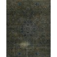 thumbnail image 1 of Ahgly Tapis Rectangulaire Abstrait Vert Armée, 4 Pieds x 6 Pieds, 1 of 6