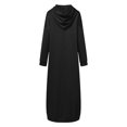thumbnail image 3 of 2025 Mode pour Femmes Uni Chandails Athlétiques pour Femmes Couleur Manches Longues Tunique Décontractée Chandail à Fermeture Éclair Robe Chandail à Col Rond, 3 of 5