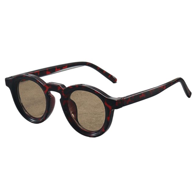 Lunettes de Soleil Rétro Petite Monture Ronde Tendance Résistantes aux UV K7Z5