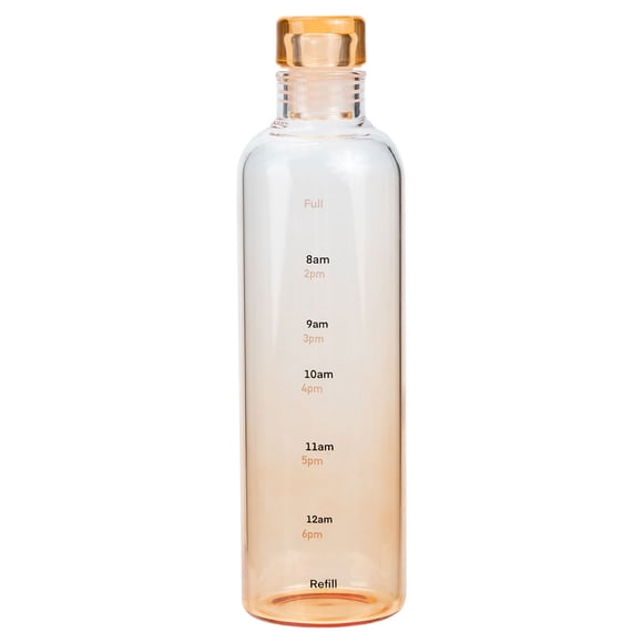 Sports Water Bottle Portable Glass Bottle Transparent Water Bottle with Scale Stylish Water Bottle