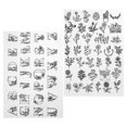 thumbnail image 1 of yuksok 1Pair Water Soluble Hand Sewing Stabilizers for Embroidery Wash Away Designs B, 1 of 9