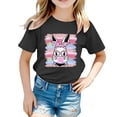 thumbnail image 1 of XDZJLR T-Shirts Filles Enfants Pâques Graphique Coupe Ample Décontractée Manches Courtes Col Rond pour Garçons Vêtements 12-13 Ans, 1 of 4