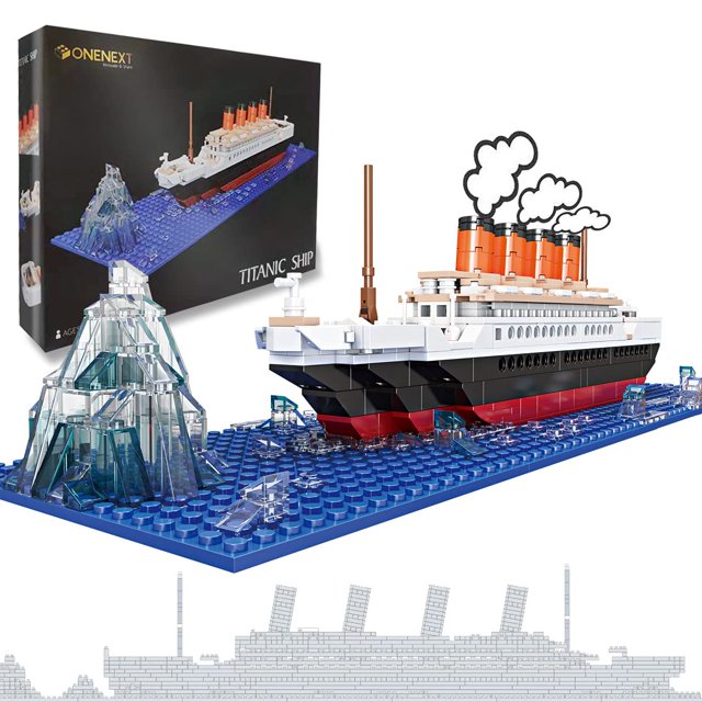 OneNext RMS Titanic Modèle Grand Ensemble de Blocs de Construction 548 Pcs 100 % Compatible Bricolage Jouets Éducatifs Casse-Tête 3D Cadeau pour Adultes et Enfants
