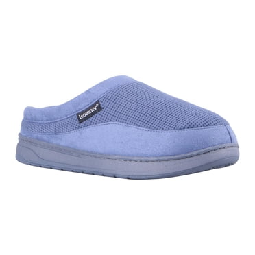 Isotoner® Men's Kyle 2 Waffle Knit Slipper with Microsuede Trim