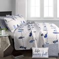 thumbnail image 2 of Lush Decor, Navy Rowley Birds 7 Piece Reversible Quilt Set, Full/Queen, 2 of 2