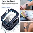 thumbnail image 4 of XiHAMA 2 in 1 Waterproof Case Compatible with Apple Watch Screen Protector 44mm SE 2nd Gen Series 6 5 4, 360 Protective Glass Face Cover Hard PC Bumper + Back Frame for Watch Accessories, 4 of 8