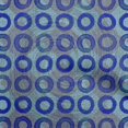 thumbnail image 1 of oneOone Viscose Chiffon Medium Blue Fabric Circle Sewing Craft Projects Fabric Prints By Yard 42 Inch Wide, 1 of 4
