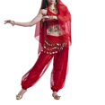thumbnail image 4 of Belly Dance Hip Scarf 158 Gold  Dance Skirt, 4 of 5