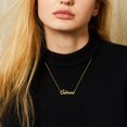 thumbnail image 4 of KISPER 18K Gold Plated Stainless Steel Personalized Name Pendant Necklace, Catherine, 4 of 6