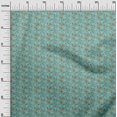 thumbnail image 3 of oneOone Rayon Teal Green Fabric Floral Ditsy Craft Projects Decor Fabric Printed By The Yard 56 Inch Wide, 3 of 4