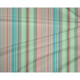 thumbnail image 3 of oneOone Tissu Polyester Lycra Multicolore Rayé Tissu de Couture BTY 56 Pouces de Large, 3 of 3