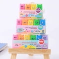 thumbnail image 5 of Wdhugt Mini Cartoon Style Highlighter Marker Pen Set 4 Colors Bright Ink Study Office School Supplies Notes Text Marking Tool 10Ml Durable Nib Assorted Shades A, 5 of 5
