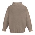 thumbnail image 5 of Kcodviy Womens Autumn Winter Knit Striped Sweaters Sweater Thick Thread Pullover Women Pullover Sweaters for Winter Turtleneck Sweater, 5 of 5