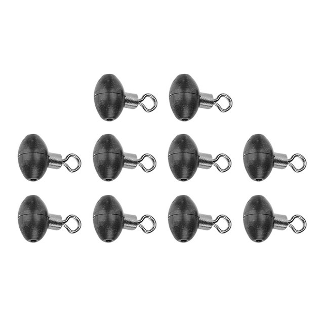 Gréement de Pêche, 10 Pcs/Pack Matériel de Pêche Course Nuit Pivotant Pêche en Mer Pivotant Haut de Gamme