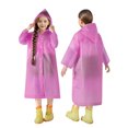 thumbnail image 2 of Cowsor Ponchos de Pluie Imperméables pour Garçons Filles Poncho de Pluie Réutilisable avec Capuchon et Manches Manteaux de Pluie Imperméables d'Extérieur Veste, 2 of 7