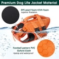 thumbnail image 4 of Kuoser Dog Life Jacket, Reflective and Adjustable Life Vest for Small Medium Large Dogs Yellow, XXL, 4 of 8