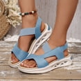 thumbnail image 4 of Platform Walking Sandals for Women 2025 Comfortable Air Cushion Open Toe Footbed Work Summer Shoes, 4 of 6