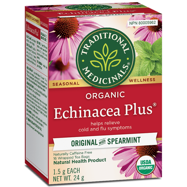 Traditional Medicinals - Organic Echinacea Plus- 16 Tea Bags