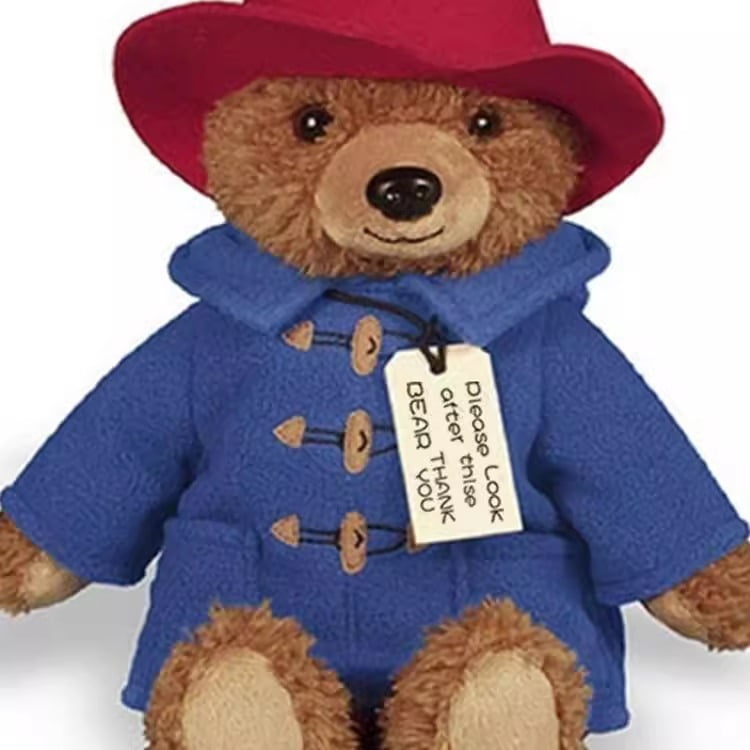 Paddington Bear Plush Toy – Soft Teddy Stuffed Animal for Kids & Collectors (18cm plush toy)