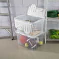 thumbnail image 2 of Sterilite 45L Hinged Lid White Storage Box, 2 of 8