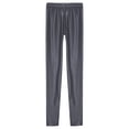 thumbnail image 3 of Choomomo Women's Glossy Stretch Sports Hip Hop Rave Street Modern Dancing Performance Tight Leggings Pants Grey L, 3 of 6